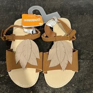 Gymboree Brown Leaf Sandals 12 NWT